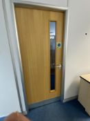 Internal Fire Door With Vertical Window