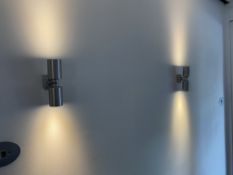 Pair Wall Mounted Led Up/Down Spotlights