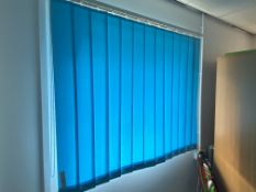 Blue Vertical Blind For Window 121Cm Wide X 120Cm High