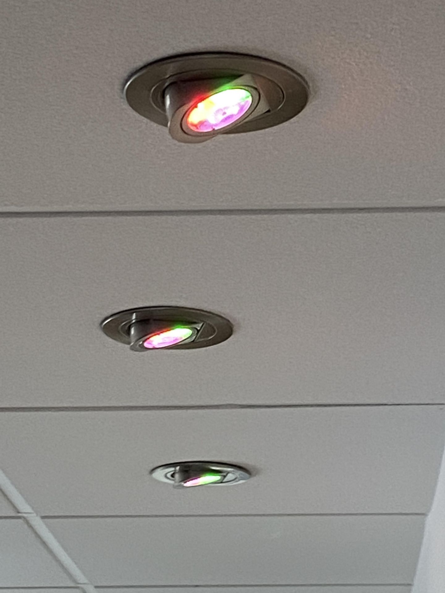 10 Led Adjustable Ceiling Lights. - Image 2 of 2