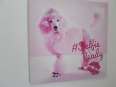 6 x Arthouse Canvas Prints. Pink Girls Life Selfie Wall Art