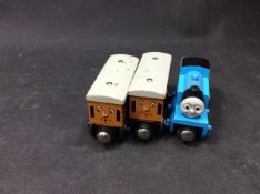 3x Thomas The Tank Engine Wooden Figurine