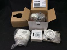 Bag of Electrical Items To Include Sensio IP44 Round Cabinet Light