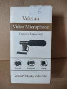 Veksou Video Microphone RRP £45 Grade U.