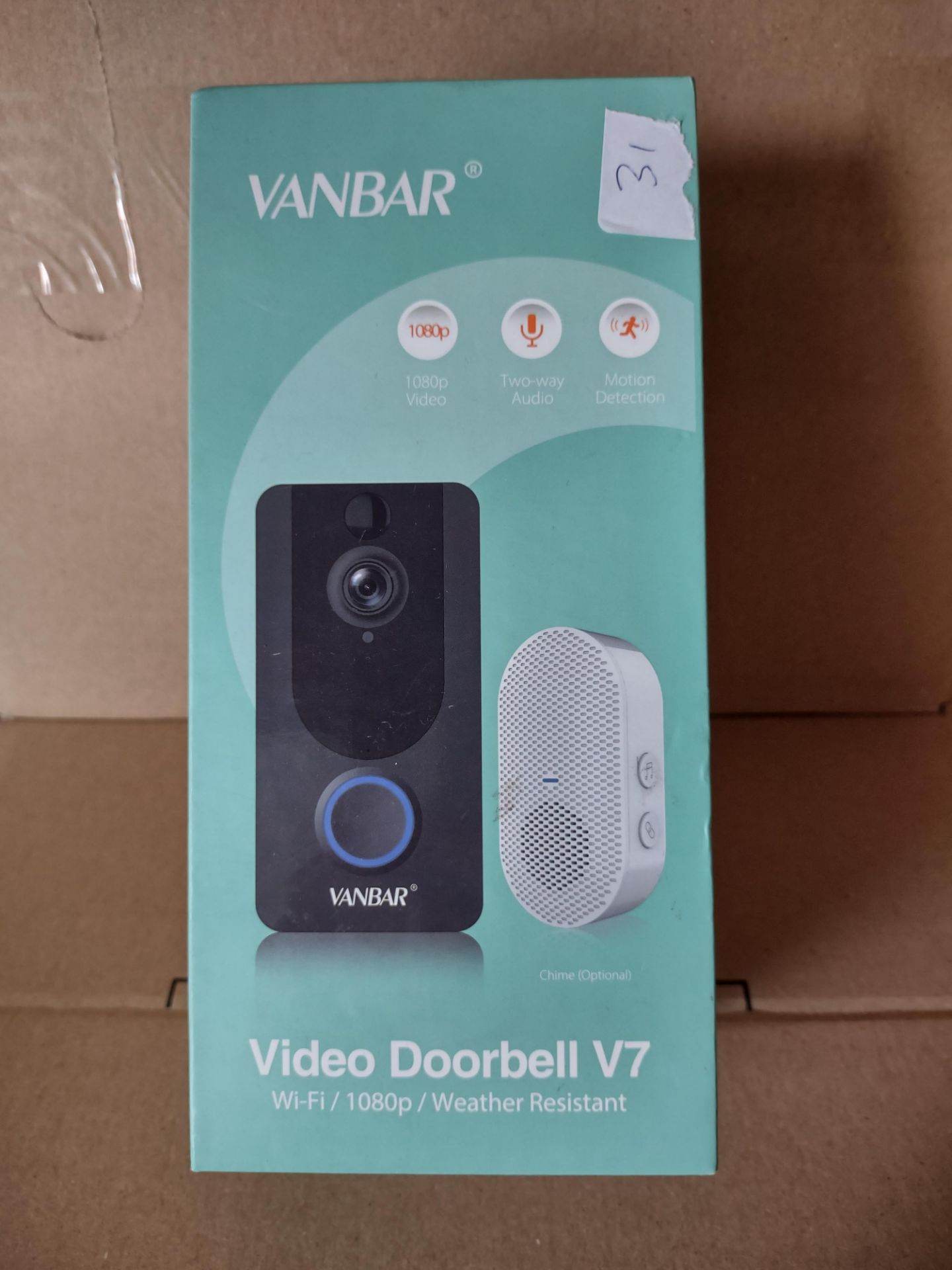 Vanbar Video Door Bell RRP £60 Grade U.