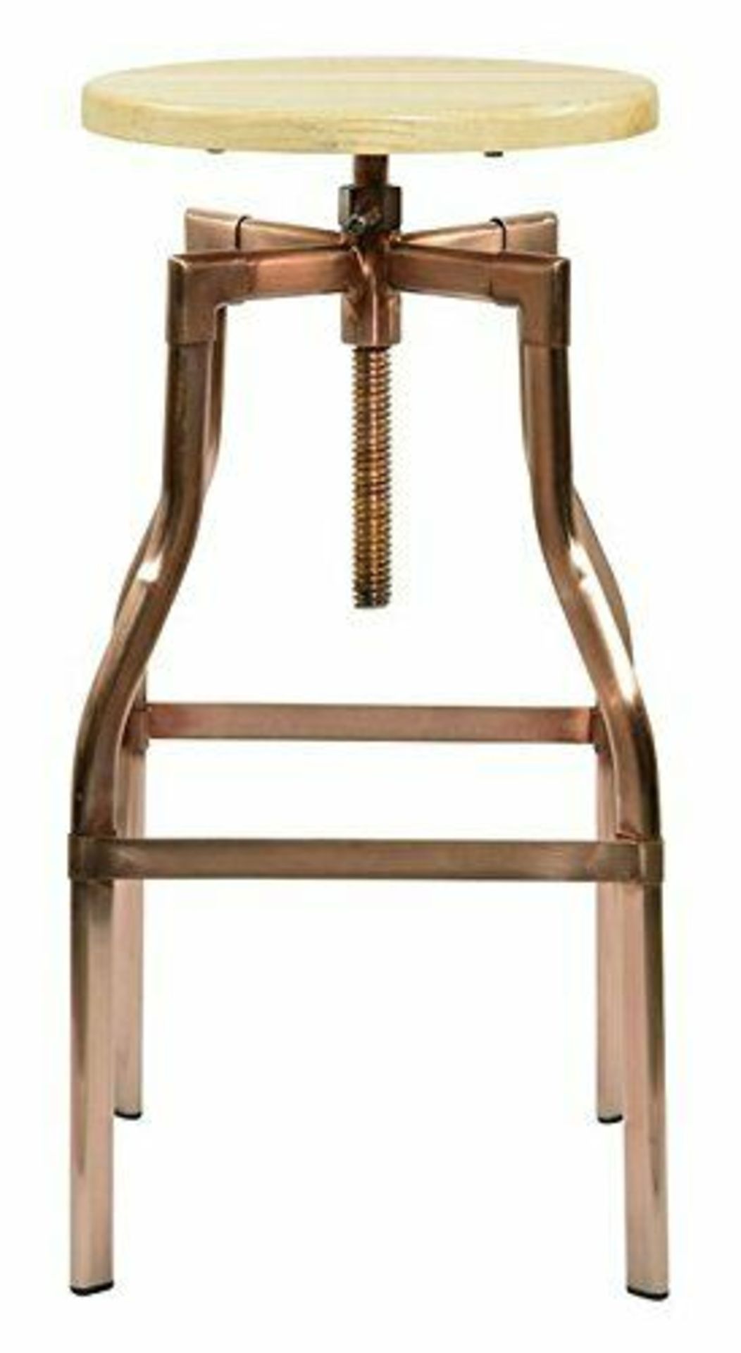 Industrial Copper Bar Stool - Man Cave - Kitchen - Bar - Home - Image 2 of 2