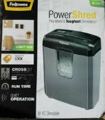 Fellowes Powershred W-1C Cross-Cut Shredder Security Level P-3 6 Sheets