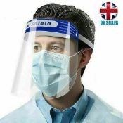 50 Full Face Shield Visor Protection Mask Shield Safety Clear