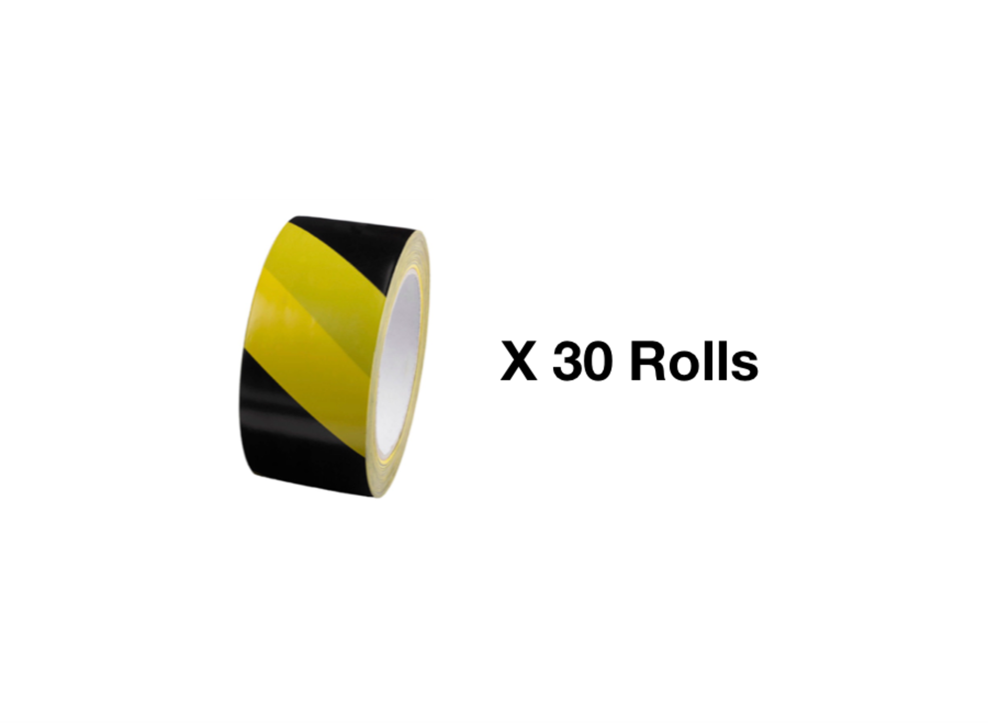 30 x Social Distancing Floor Tape PVC Hazard Warning Rolls 50mm x33m £5.25 each