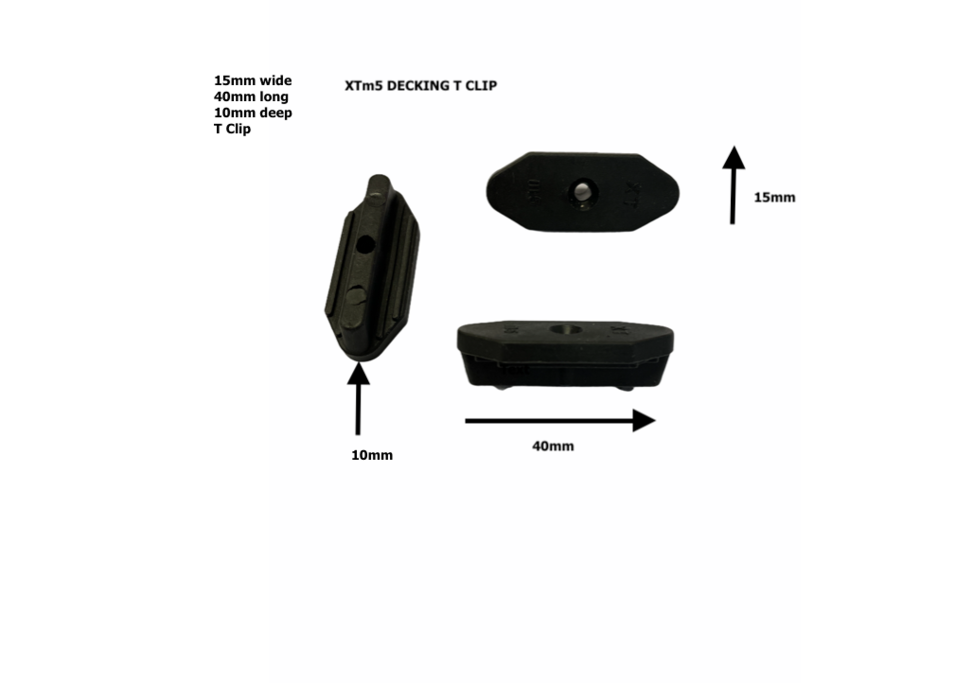 Plastic Hidden Fixings For Composite Decking Bags of 200