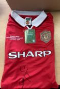 Dwight Yorke Signed Manchester United Football Shirt 1999