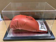 Michael Watson Signed Boxing Glove In Acrylic Box