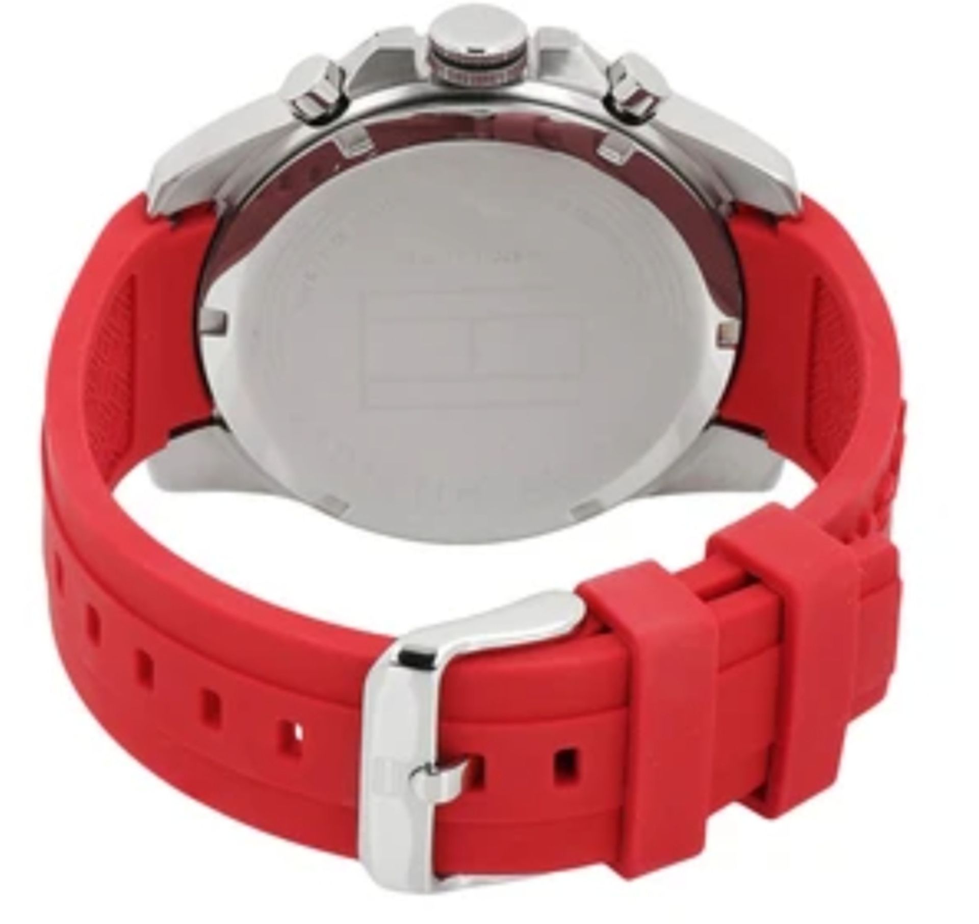 Tommy Hilfiger Men's Red Silicone Strap Decker Watch 1791351 - Image 2 of 6