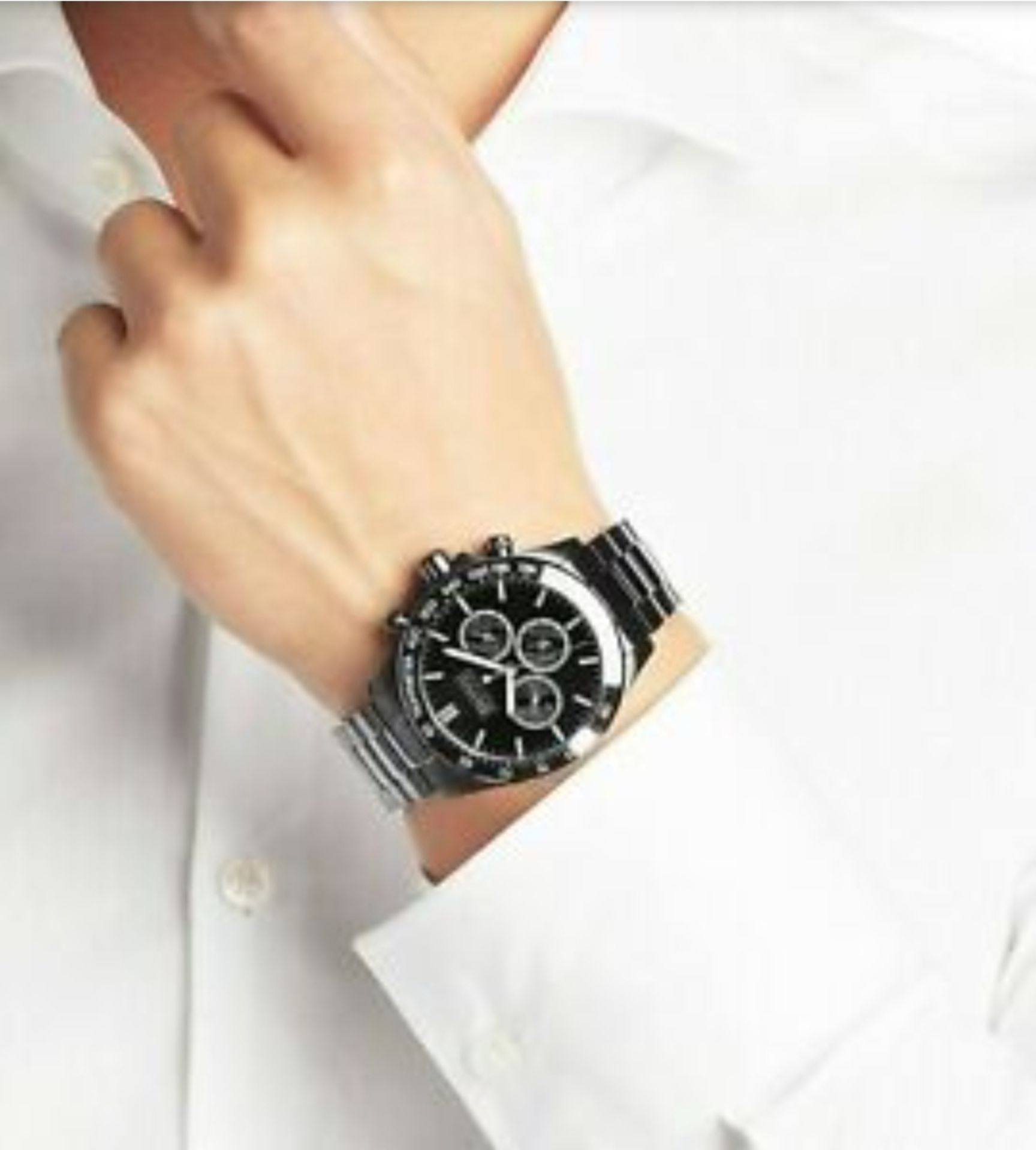 Hugo Boss 1512961 Men's Ikon Black Bracelet Chronograph Watch - Image 2 of 4