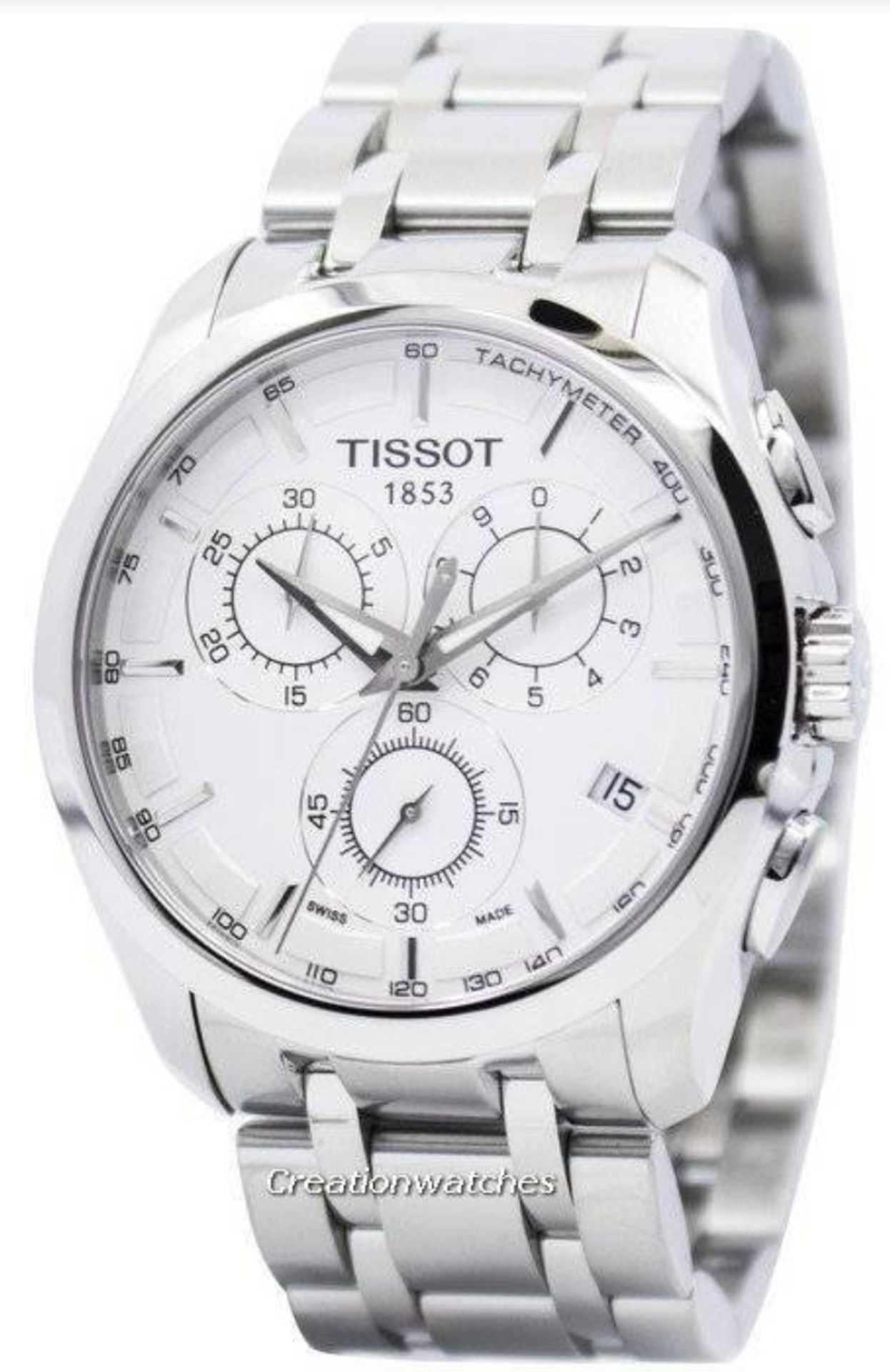 Tissot T035.617.11.031.00 Couturier Stainless Steel Men's Watch - Image 4 of 4