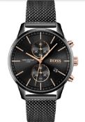 Hugo Boss 1513811 Men's Associate Stainless Steel Mesh Band Chronograph Watch