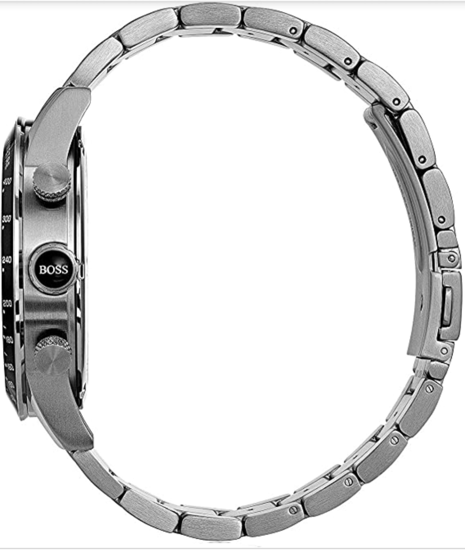 Hugo Boss 1513509 Men's Rafale Black Dial Silver Bracelet Chronograph Watch - Image 6 of 6