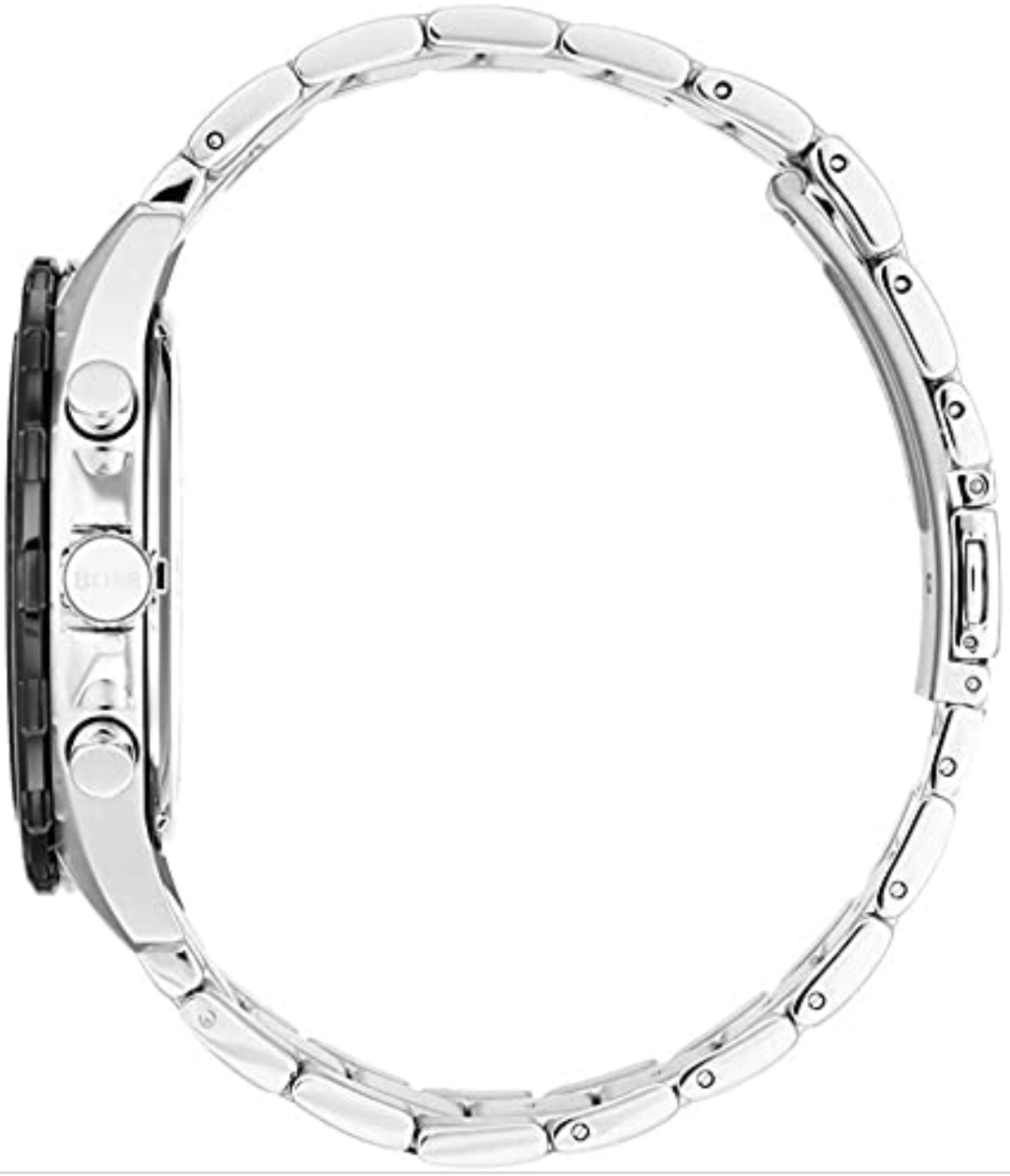 Hugo Boss 1513680 Men's Intensity Black Face Silver Bracelet Quartz Chronograph Watch Brand: Hugo - Image 5 of 6