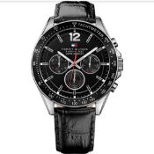 Men's Tommy Hilfiger Multi-Function Leather Strap Watch 1791117 Men's Tommy Hilfiger Watch