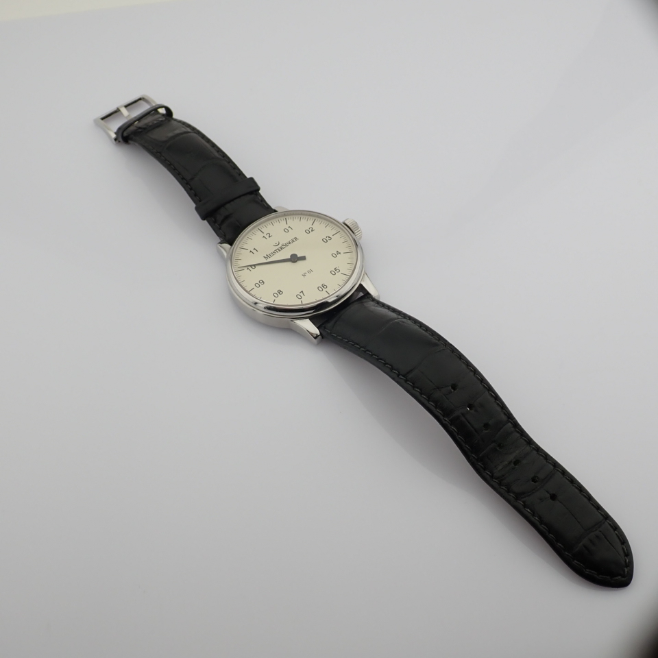 Meistersinger / No 01 - Gentlemen's Steel Wrist Watch - Image 11 of 12