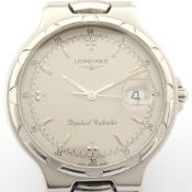 Longines / Conquest Perpetual Calender - Gentlemen's Steel Wrist Watch