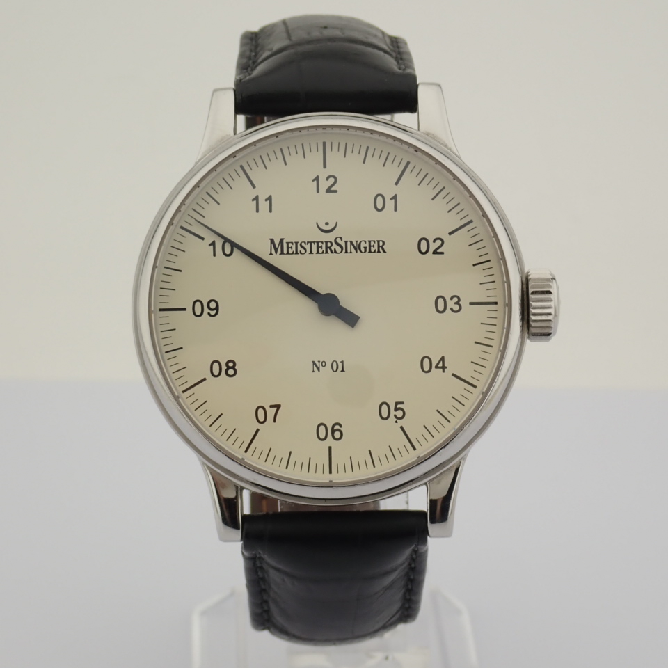 Meistersinger / No 01 - Gentlemen's Steel Wrist Watch - Image 6 of 12