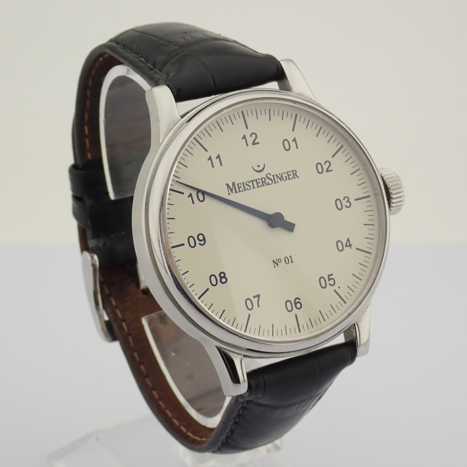 Meistersinger / No 01 - Gentlemen's Steel Wrist Watch - Image 7 of 12