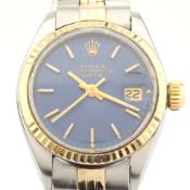 Rolex / Oyster Perpetual Date 6917 - Lady's Gold/Steel Wrist Watch