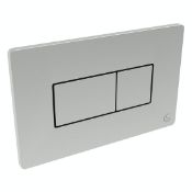 Ideal Standard 150 x 230mm chrome, surface mount dual flush plate