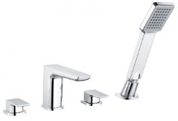 Violet 4 hole deck mounted bath shower mixer shower kit with hand shower. RRP £495 VT010 Please Not