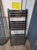 Ascot 1200 x 500mm black nickel flat rail radiator. RA685