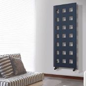 Box 1600 x 600mm horizontal or vertically mounted designer radiator in anthracite. RA115