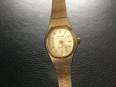 Accurist Gold Plated Quartz Ladies Wristwatch (GS 108)