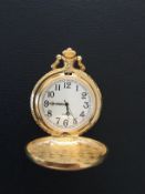 Gorgeous Gold Gilt Quartz Pocket Watch (GS 125)