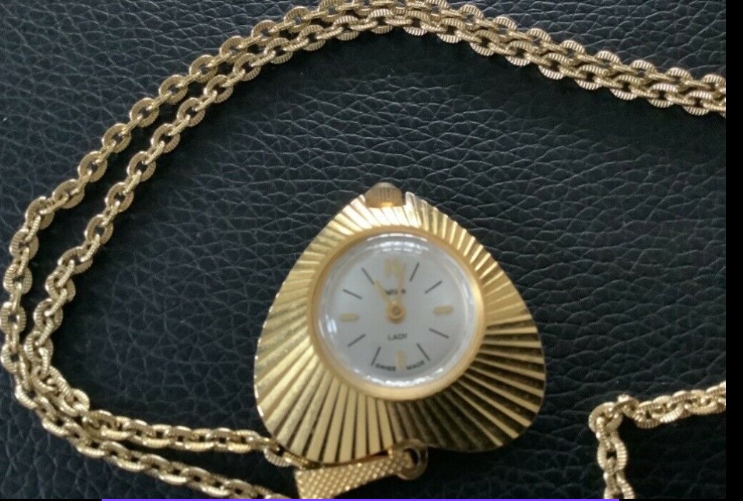 Valtine Lady Gold Plated Pendant Watch (56 A) - Image 2 of 10