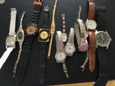 Collection of 12 Ladies & Gents Wristwatches (GS 68)