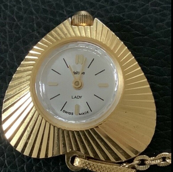 Valtine Lady Gold Plated Pendant Watch (56 A)