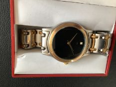 Gold Plated Movado Style 'As New' Unisex Wristwatch (GS 140)