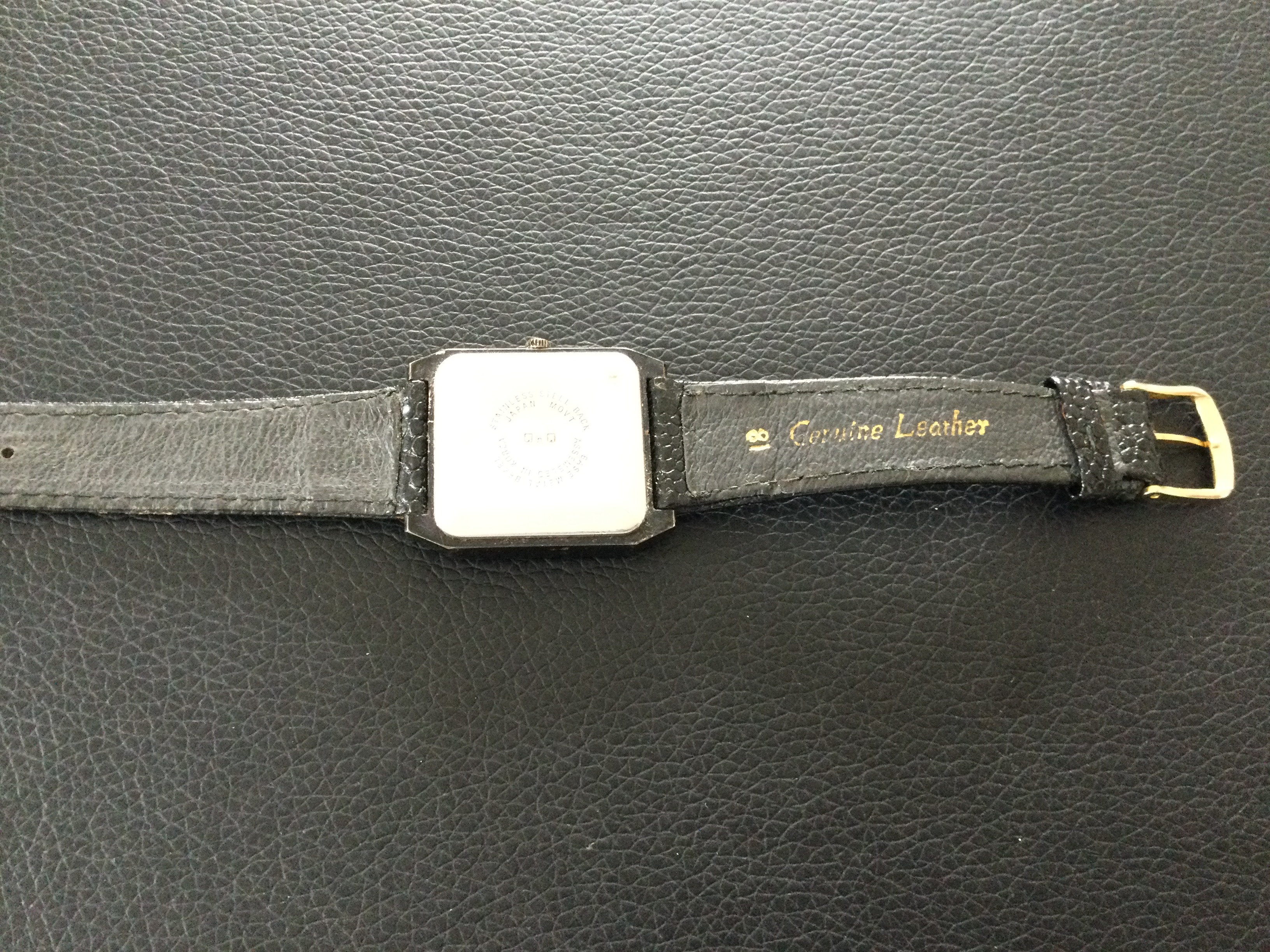 A Q & Q Unisex Wristwatch with Black Leather Strap (GS 137) - Image 5 of 5
