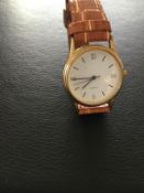 Unisex Quartz Wristwatch with leather Strap (GS 114 )