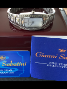 Beautiful Gianni Sabatini Ladies Diamante Wristwatch (GS 177)