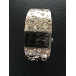 Cuba Ladies Diamante Wristwatch with Sprung Adjusted Bracelet (GS 123)