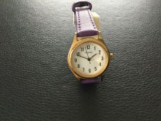 Lovely Gold Plated Sekonda Quartz Wristwatch with Calf Grain Strap (GS 111)