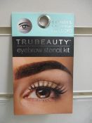 50pcs brand new true beauty eyebrow stencil kits