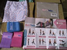 100pcs brand new Acromix 3pc resistance band set