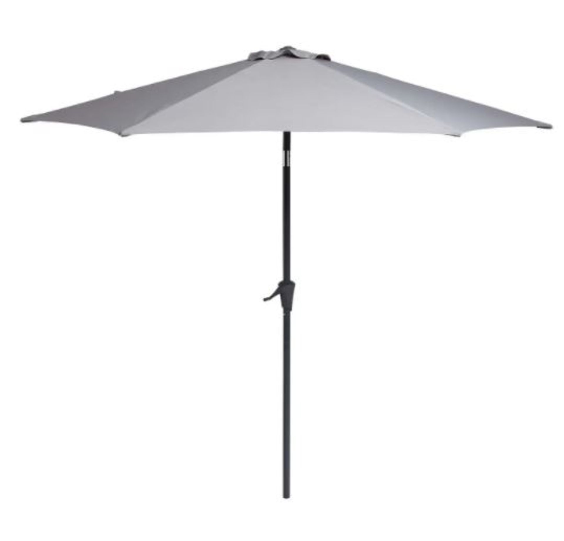 (R6C) 1x Parasol 2.7M Crank And Tilt Light Grey RRP £50.