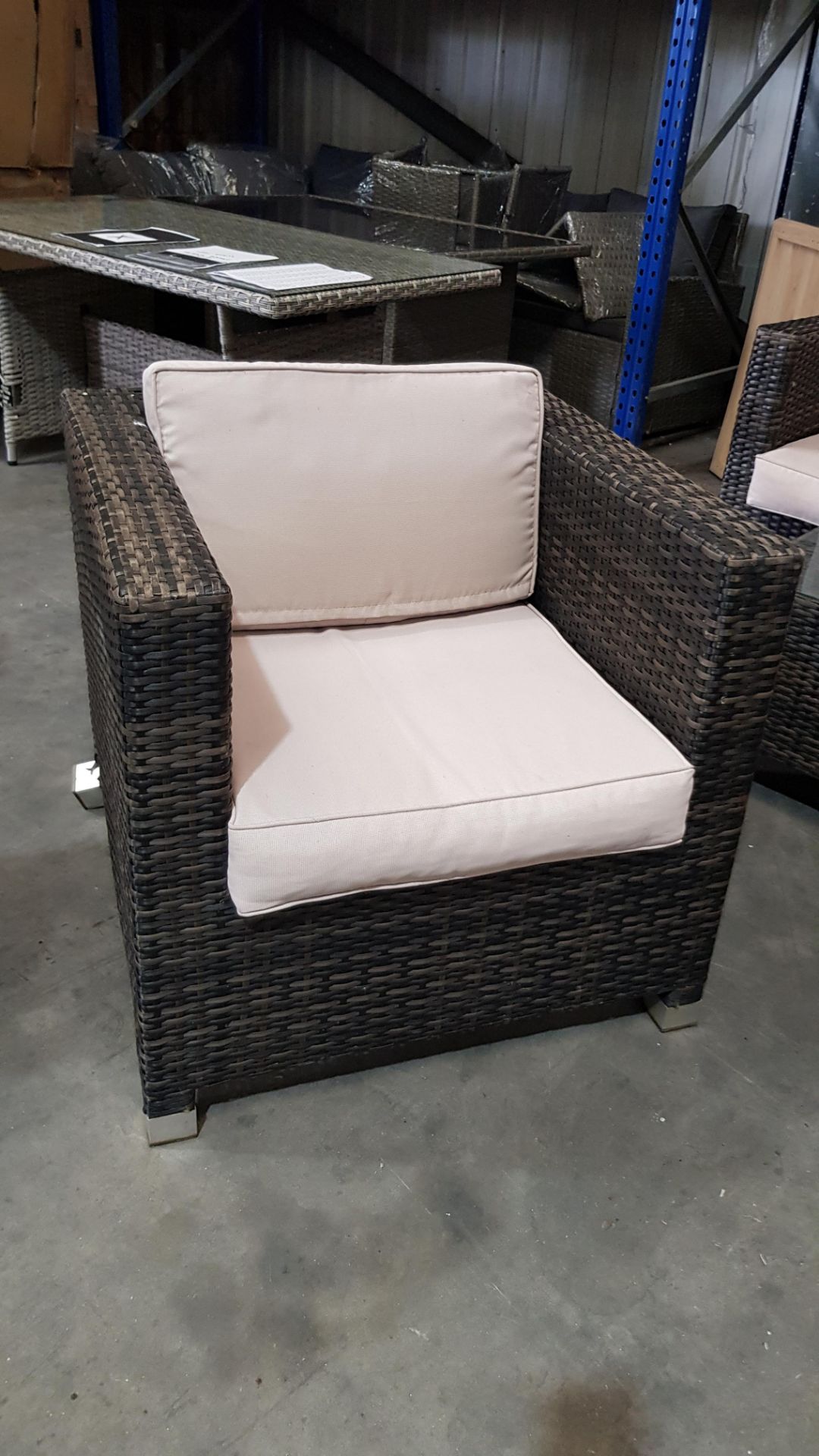 (R16) 1x 5 Seat Rattan Furniture Set With 10x Cushions - Image 2 of 5