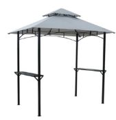 (R6A) 1x BBQ Gazebo RRP £160. Powder Coated Steel Frame. (H260x W250x D150cm)