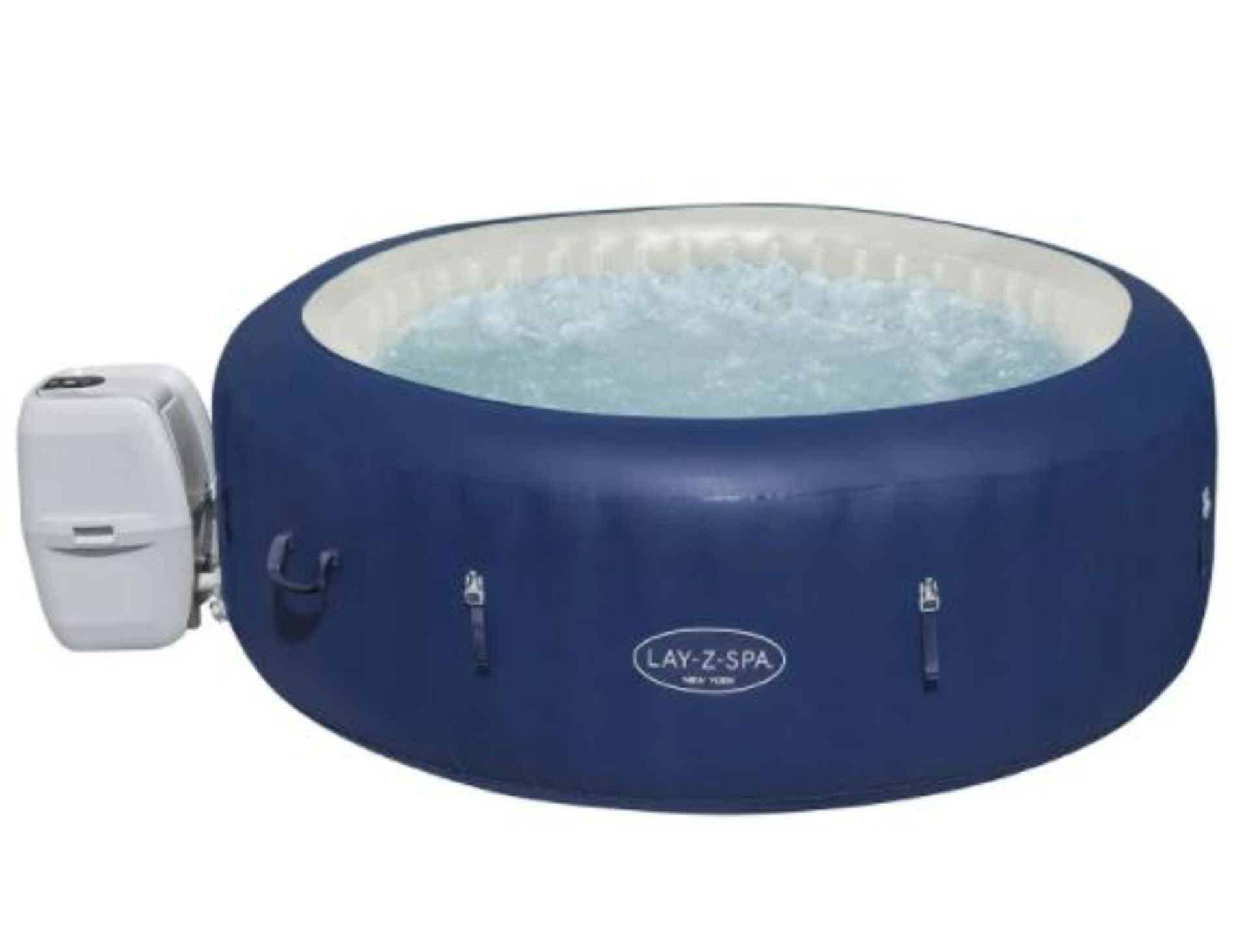 (R5J) 1x Bestway LazySpa New York RRP £600. (Raw Customer Return. Unchecked, Not Inflated). No Box - Image 2 of 6