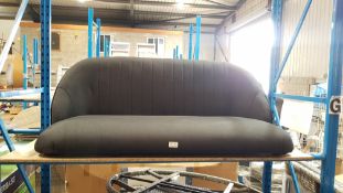 (R10G) 1x 2 Seater Sofa Black (No Legs)